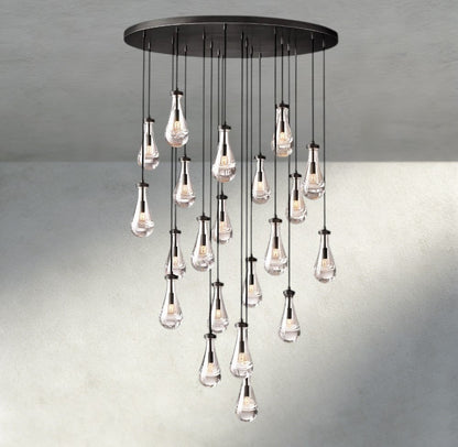 Raindrop Round Chandelier 18", 36", 47", 60" - zelnolighting