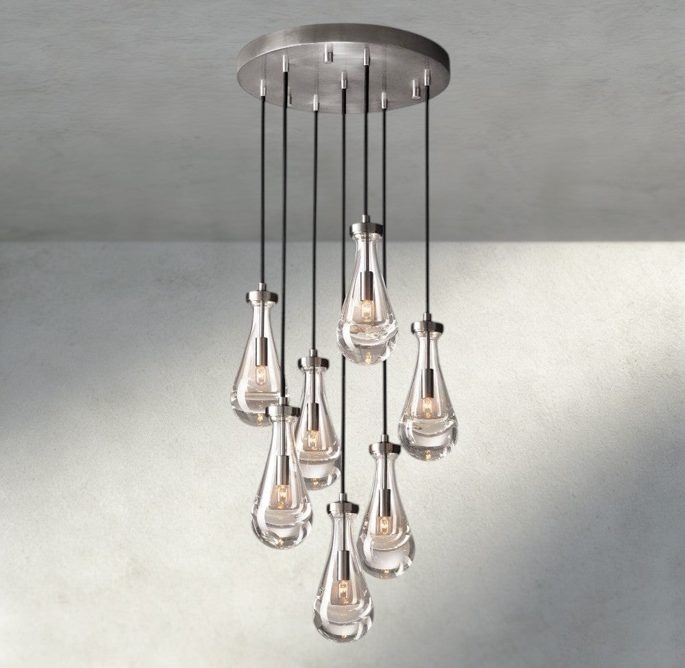Raindrop Round Chandelier 18", 36", 47", 60" - zelnolighting