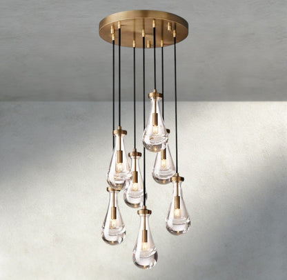 Raindrop Round Chandelier 18", 36", 47", 60" - zelnolighting