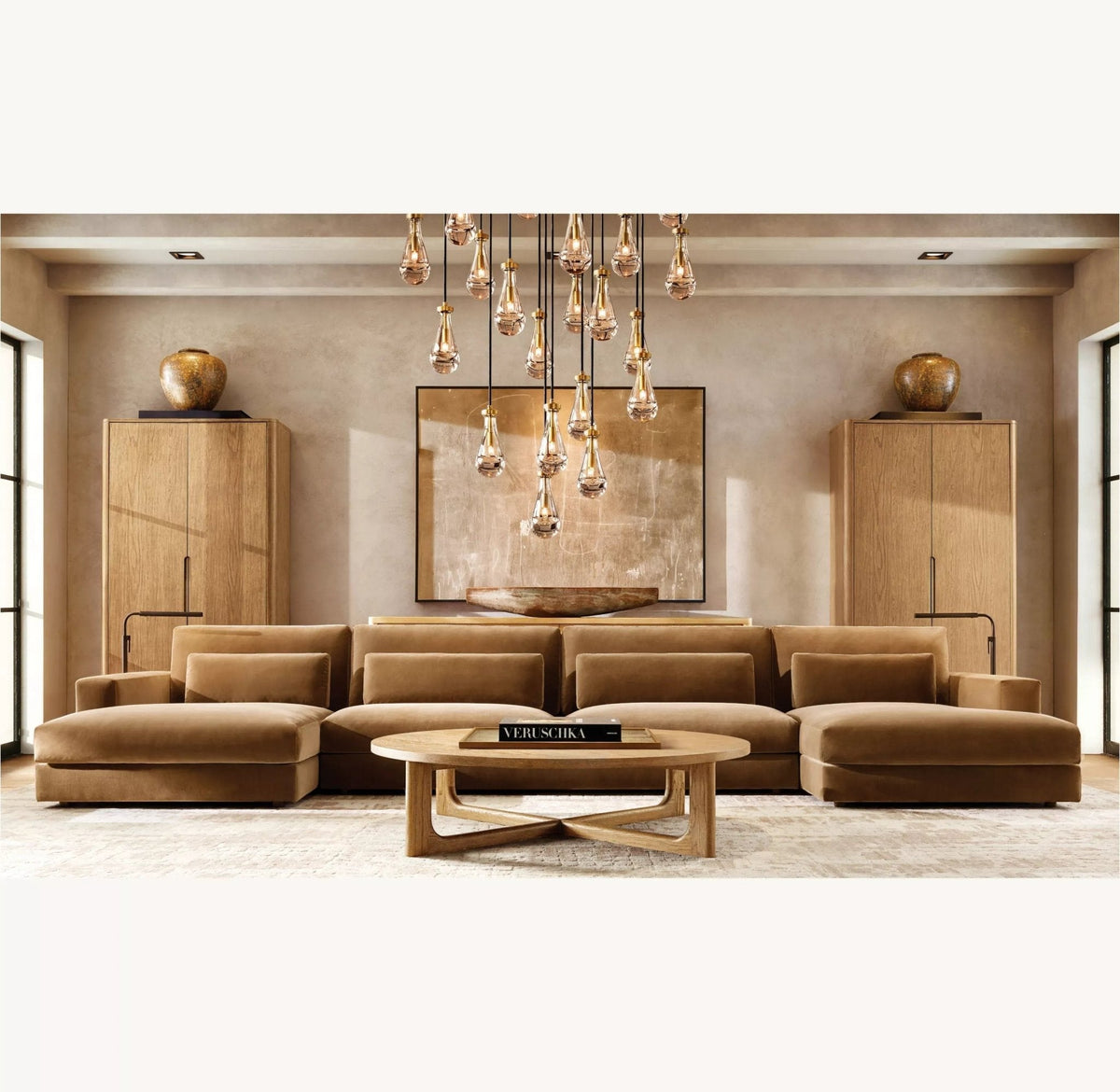 Raindrop Round Chandelier 18", 36", 47", 60" - zelnolighting