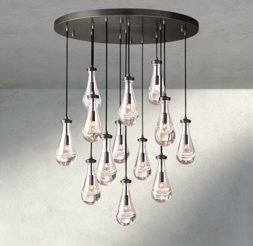 Raindrop Round Chandelier 18", 36", 47", 60" - zelnolighting