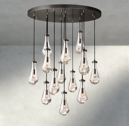 Raindrop Round Chandelier 18", 36", 47", 60" - zelnolighting