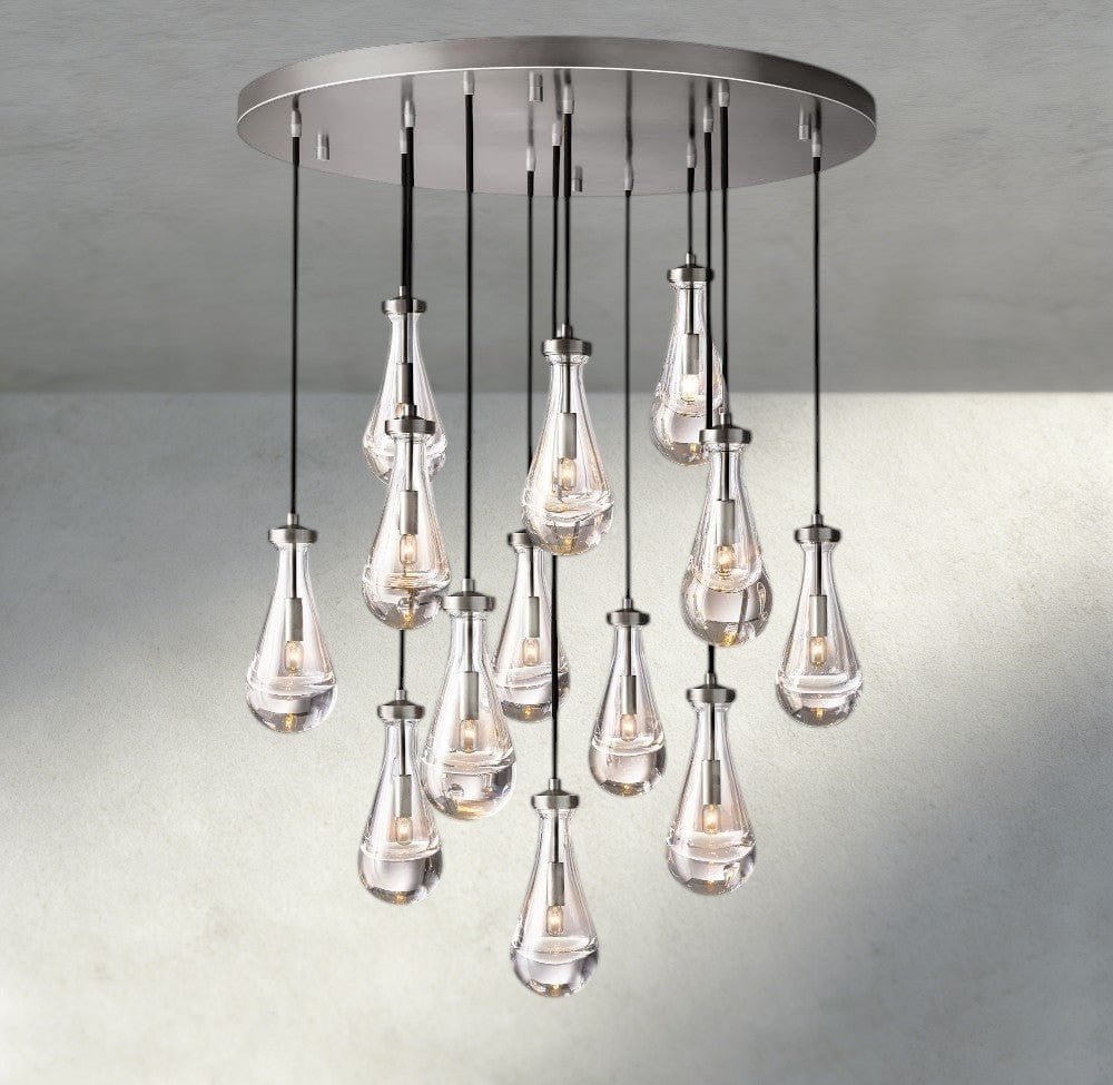 Raindrop Round Chandelier 18", 36", 47", 60" - zelnolighting