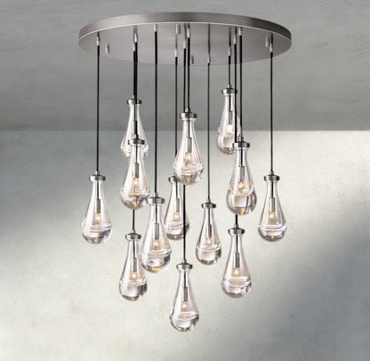 Raindrop Round Chandelier 18", 36", 47", 60" - zelnolighting