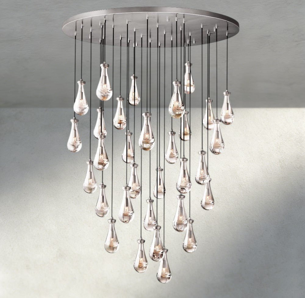 Raindrop Round Chandelier 18", 36", 47", 60" - zelnolighting