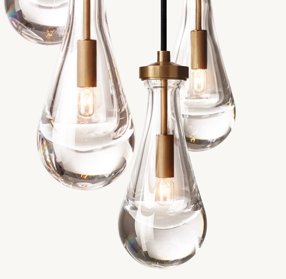 Raindrop Round Chandelier 18" - Zelno Lighting
