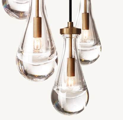 Raindrop Round Chandelier 18" - Zelno Lighting
