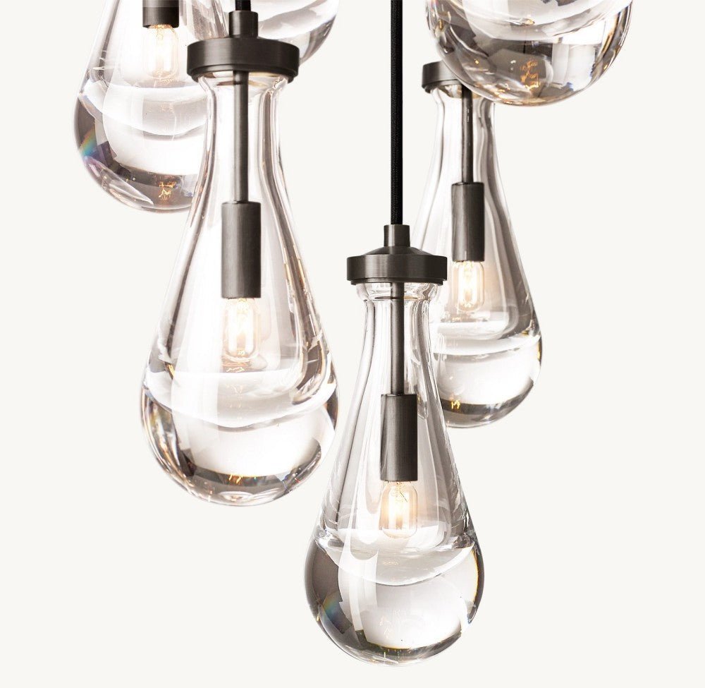 Raindrop Round Chandelier 18" - Zelno Lighting