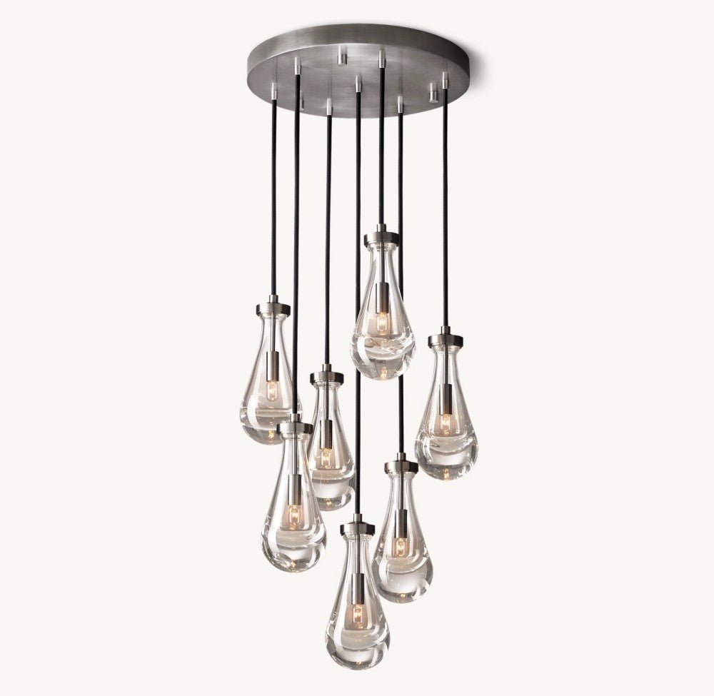 Raindrop Round Chandelier 18" - Zelno Lighting