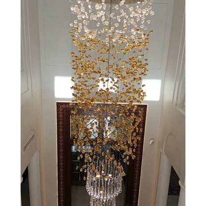 Rainfall Glass Gem Stone Chandelier - Zelno Lighting