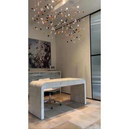 Rainfall Glass Gem Stone Chandelier - Zelno Lighting