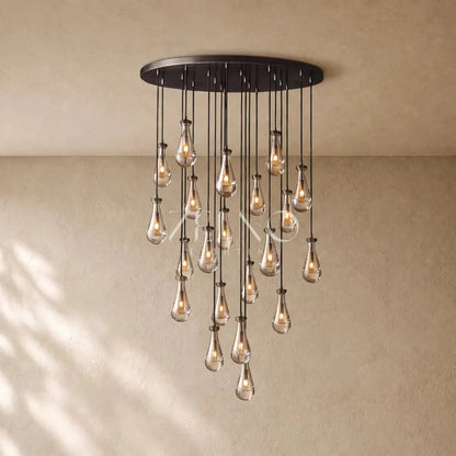Raining Lighting Round Chandelier - Zelno