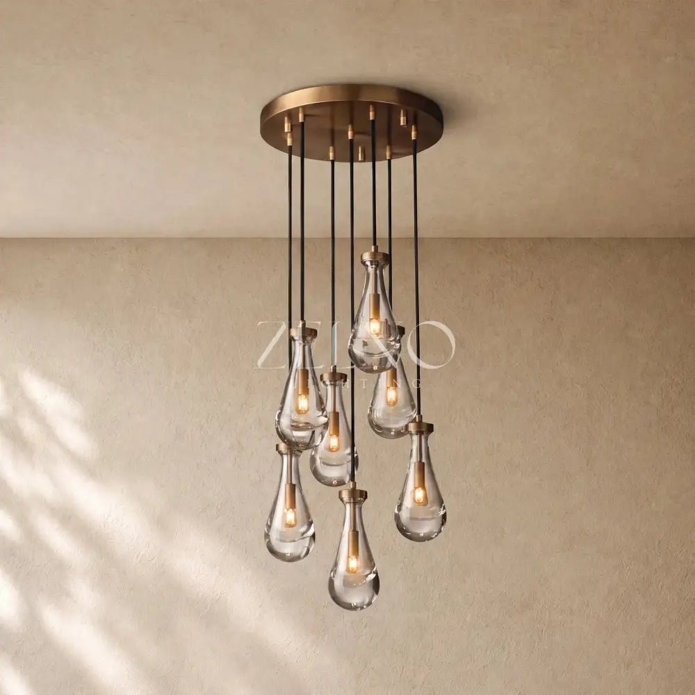 Raining Lighting Round Chandelier - Zelno