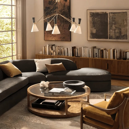 Ramsey 3/5 Lights Round Chandelier - Zelno Lighting