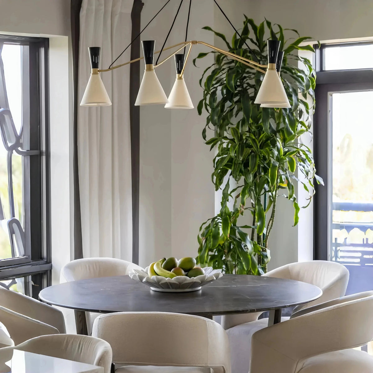 Ramsey 3/5 Lights Round Chandelier - Zelno Lighting