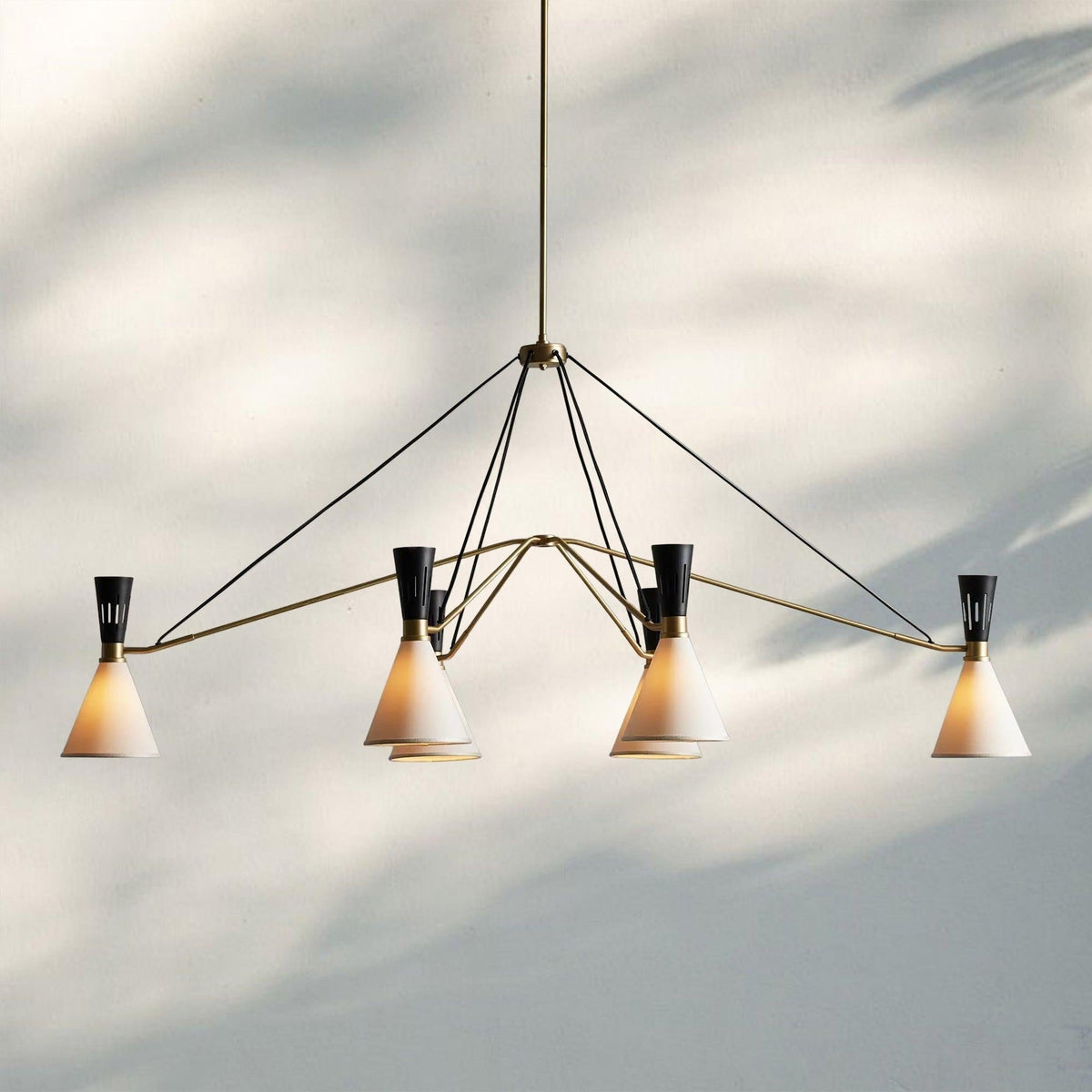 Ramsey 6-Light Linear Chandelier - Zelno Lighting