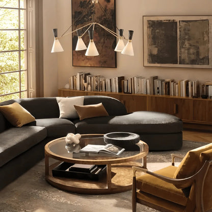 Ramsey 6-Light Linear Chandelier - Zelno Lighting