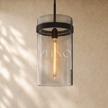 Ravella Clear Glass Cord Pendant - Zelno