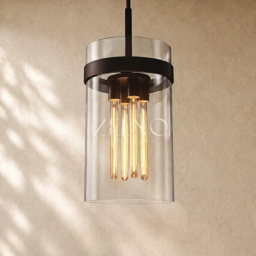 Ravella Clear Glass Cord Pendant - Zelno