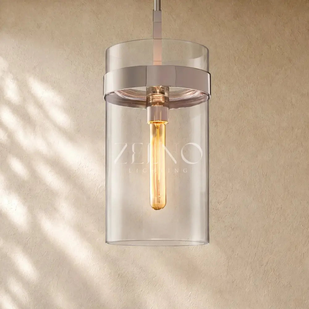 Ravella Clear Glass Cord Pendant - Zelno