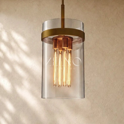 Ravella Clear Glass Cord Pendant - Zelno