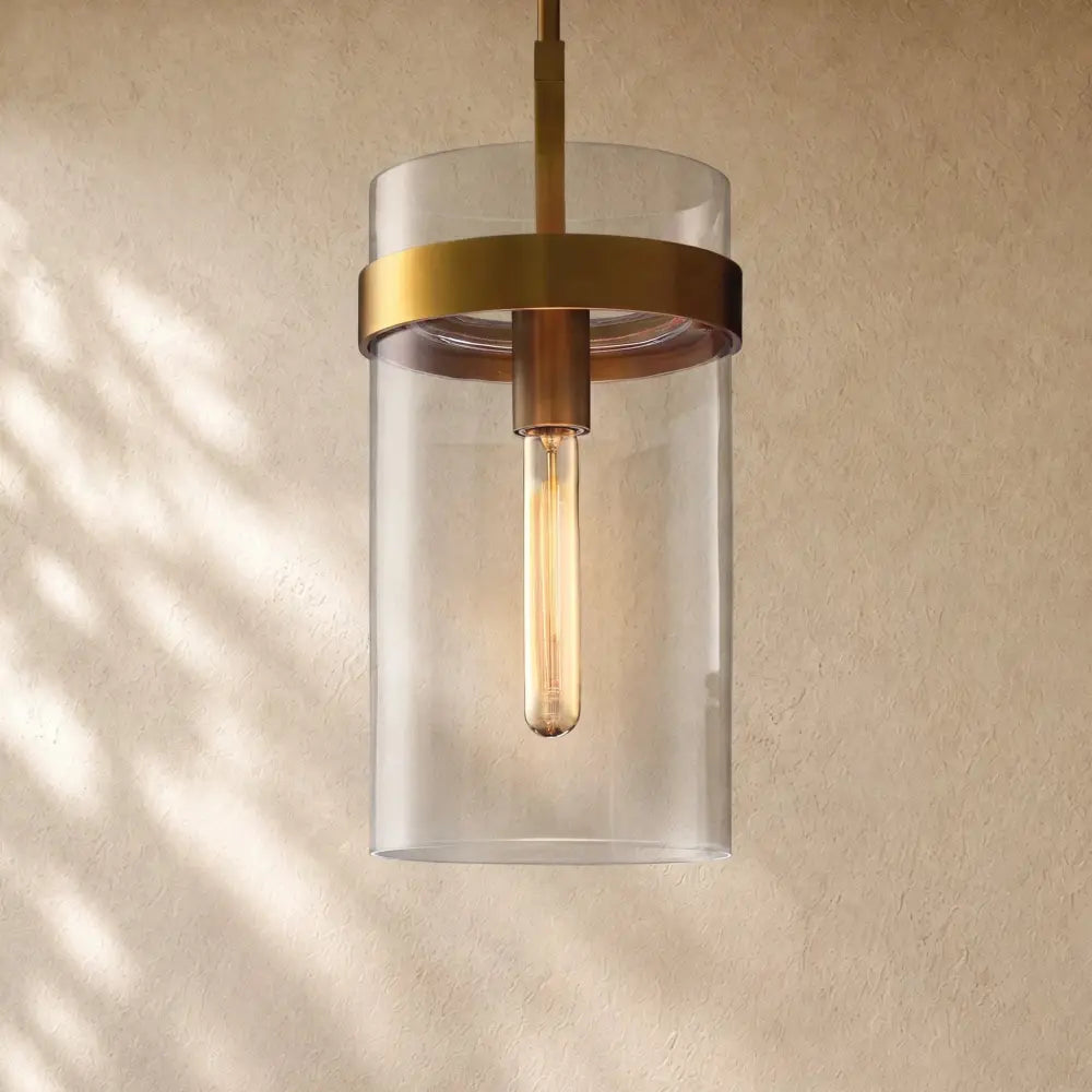 Ravella Clear Glass Cord Pendant - Zelno