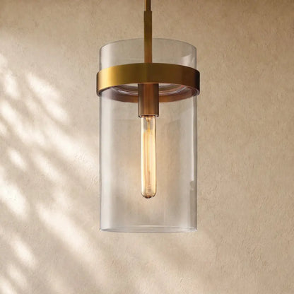 Ravella Clear Glass Cord Pendant - Zelno