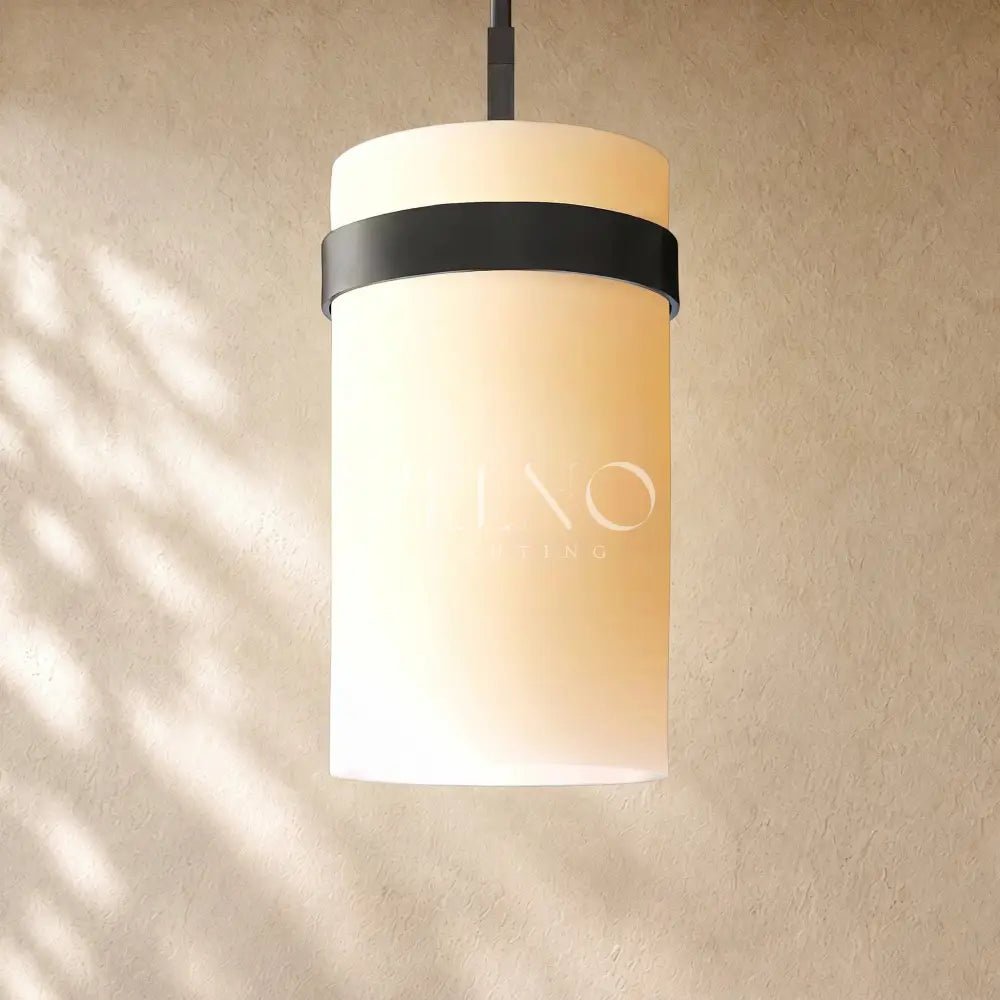 Ravella Milk Glass Cord Pendant - Zelno