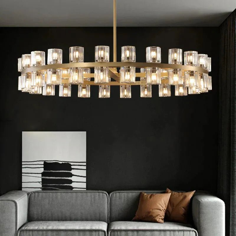 Reger Round Chandelier 36" 48" 60" for Dining Room - Zelno