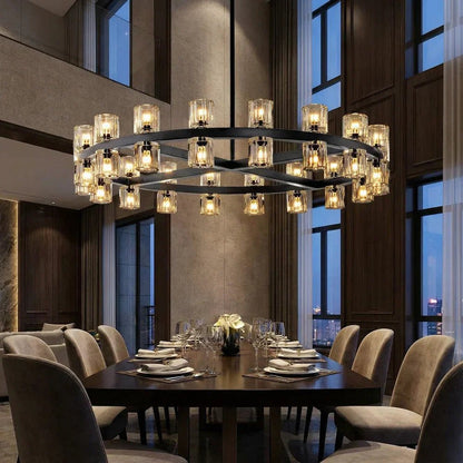 Reger Round Chandelier 36" 48" 60" for Dining Room - Zelno