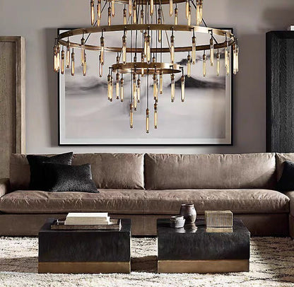 Retro-Inspired Metal Pendant Light Chandelier for Living Room/Bedroom/Staircase/Villa - Zelno Lighting
