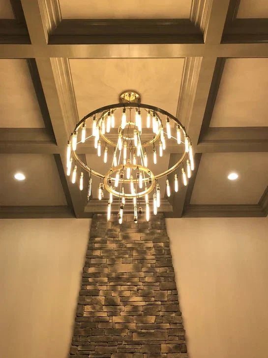 Retro-Inspired Metal Pendant Light Chandelier for Living Room/Bedroom/Staircase/Villa - Zelno Lighting