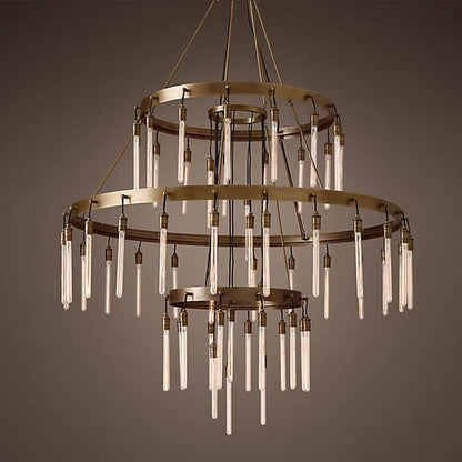 Retro-Inspired Metal Pendant Light Chandelier for Living Room/Bedroom/Staircase/Villa - Zelno Lighting