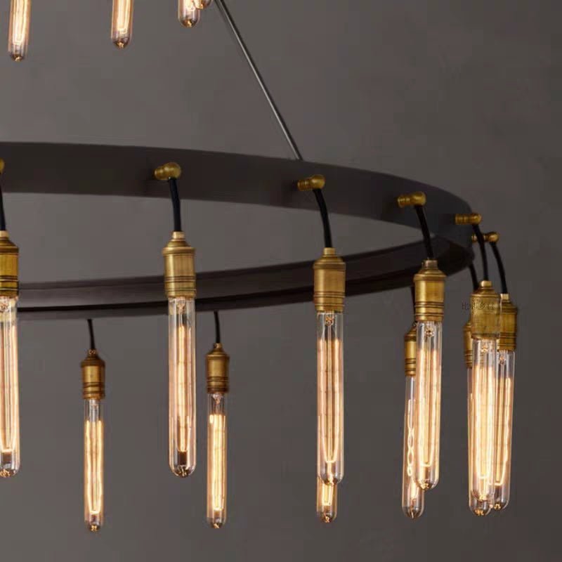 Retro-Inspired Metal Pendant Light Chandelier for Living Room/Bedroom/Staircase/Villa - Zelno Lighting
