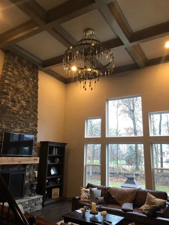 Retro-Inspired Metal Pendant Light Chandelier for Living Room/Bedroom/Staircase/Villa - Zelno Lighting