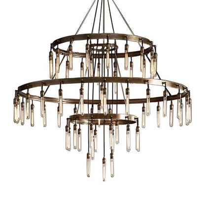 Retro-Inspired Metal Pendant Light Chandelier for Living Room/Bedroom/Staircase/Villa - Zelno Lighting