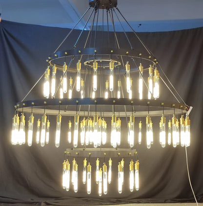 Retro-Inspired Metal Pendant Light Chandelier for Living Room/Bedroom/Staircase/Villa - Zelno Lighting