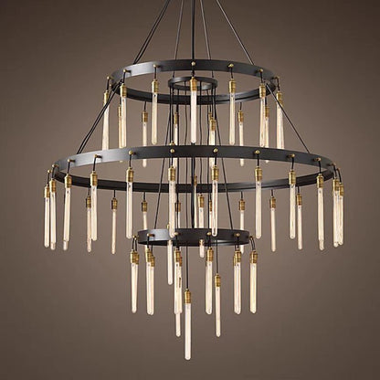 Retro-Inspired Metal Pendant Light Chandelier for Living Room/Bedroom/Staircase/Villa - Zelno Lighting