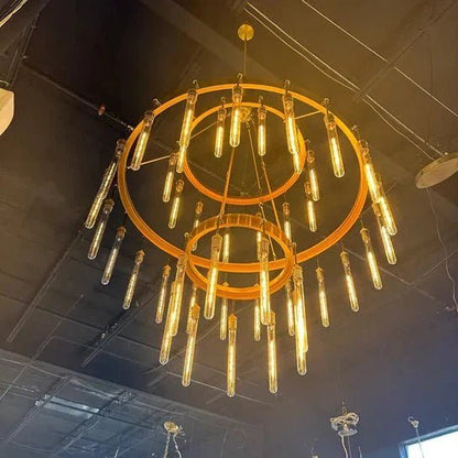 Retro-Inspired Metal Pendant Light Chandelier for Living Room/Bedroom/Staircase/Villa - Zelno Lighting