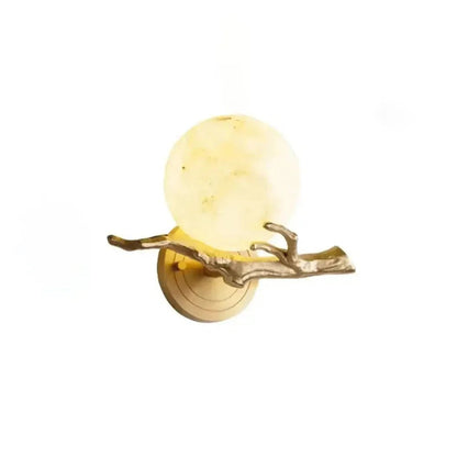 Retro Twigs Alabaster Wall Lamp - Zelno Lighting