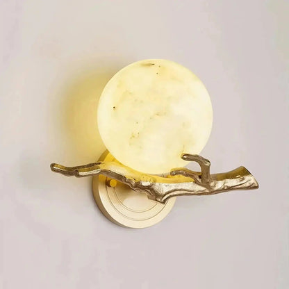 Retro Twigs Alabaster Wall Lamp - Zelno Lighting