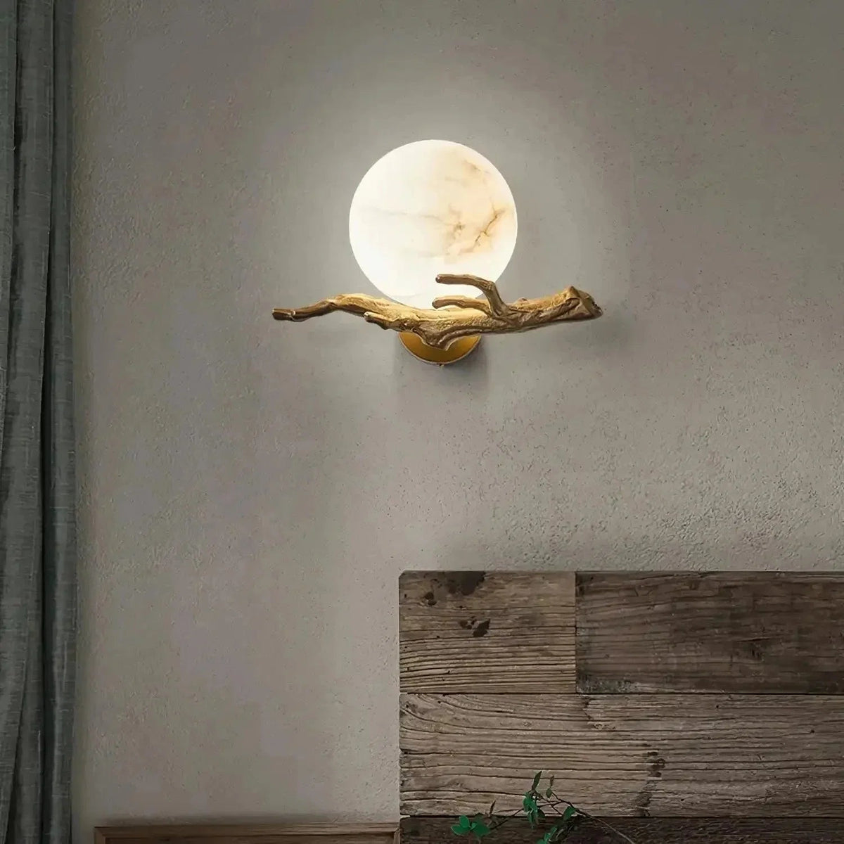 Retro Twigs Alabaster Wall Lamp - Zelno Lighting