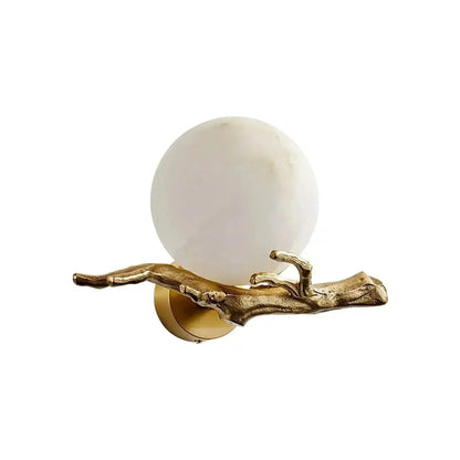 Retro Twigs Alabaster Wall Lamp - Zelno Lighting