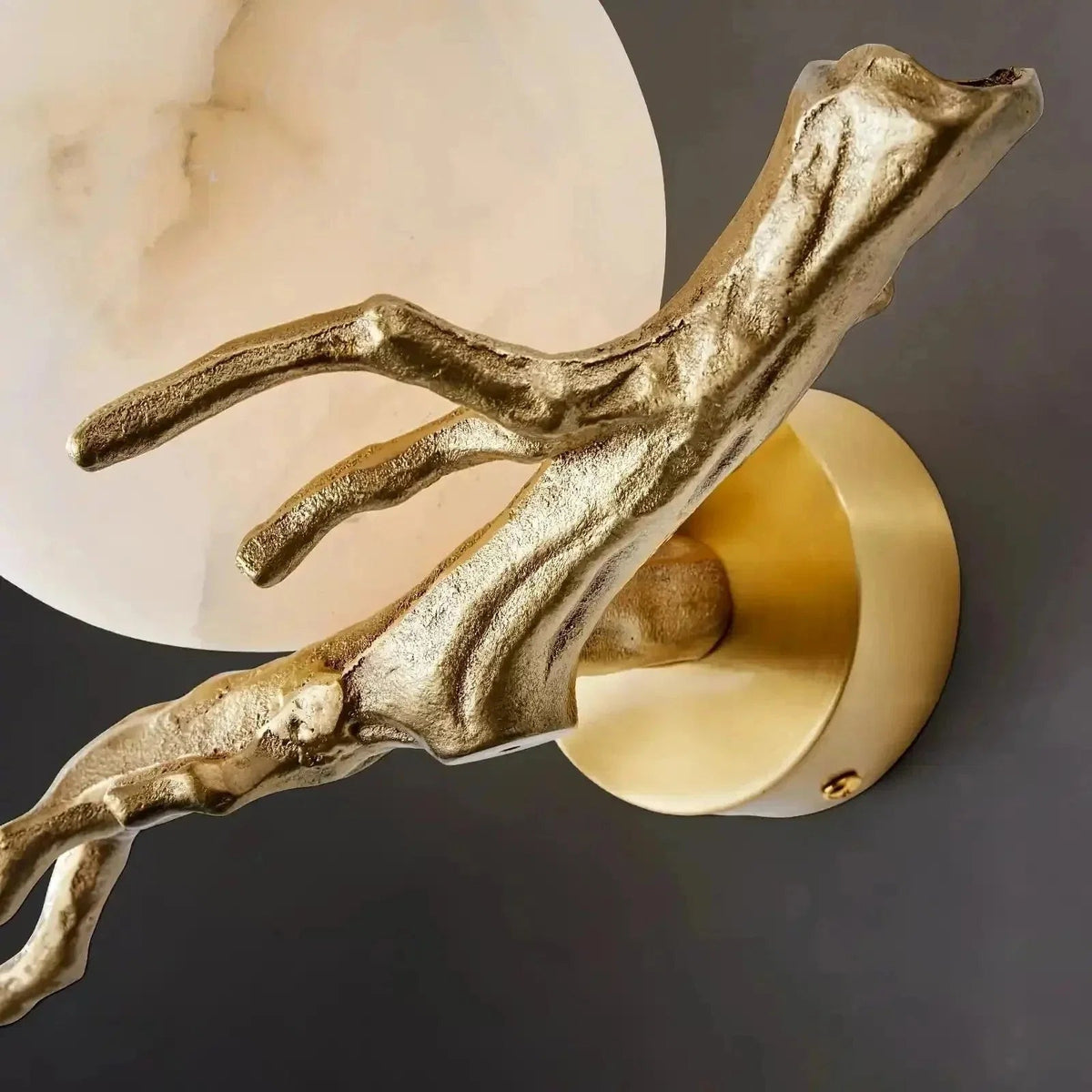 Retro Twigs Alabaster Wall Lamp - Zelno Lighting