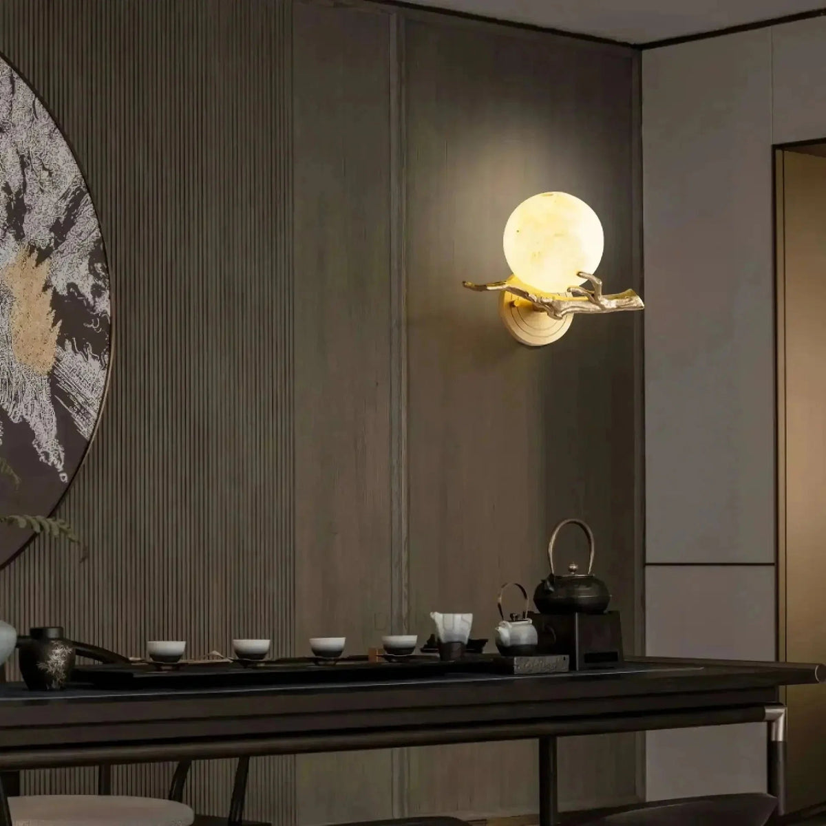 Retro Twigs Alabaster Wall Lamp - Zelno Lighting