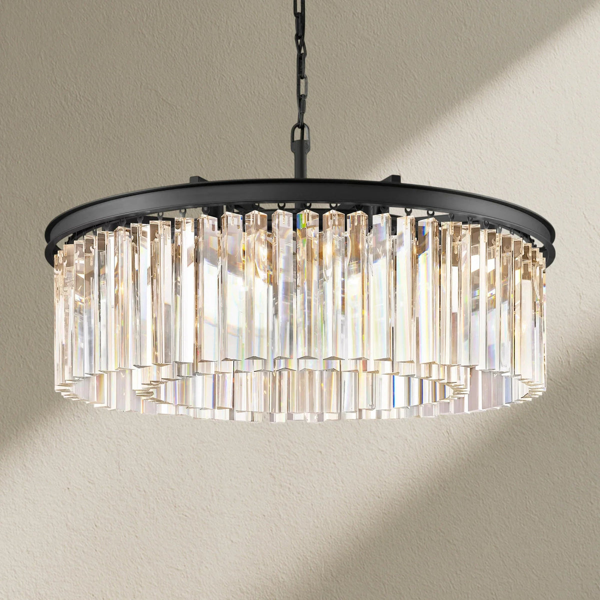 Rhyfz Round Chandelier 32" - Zelno