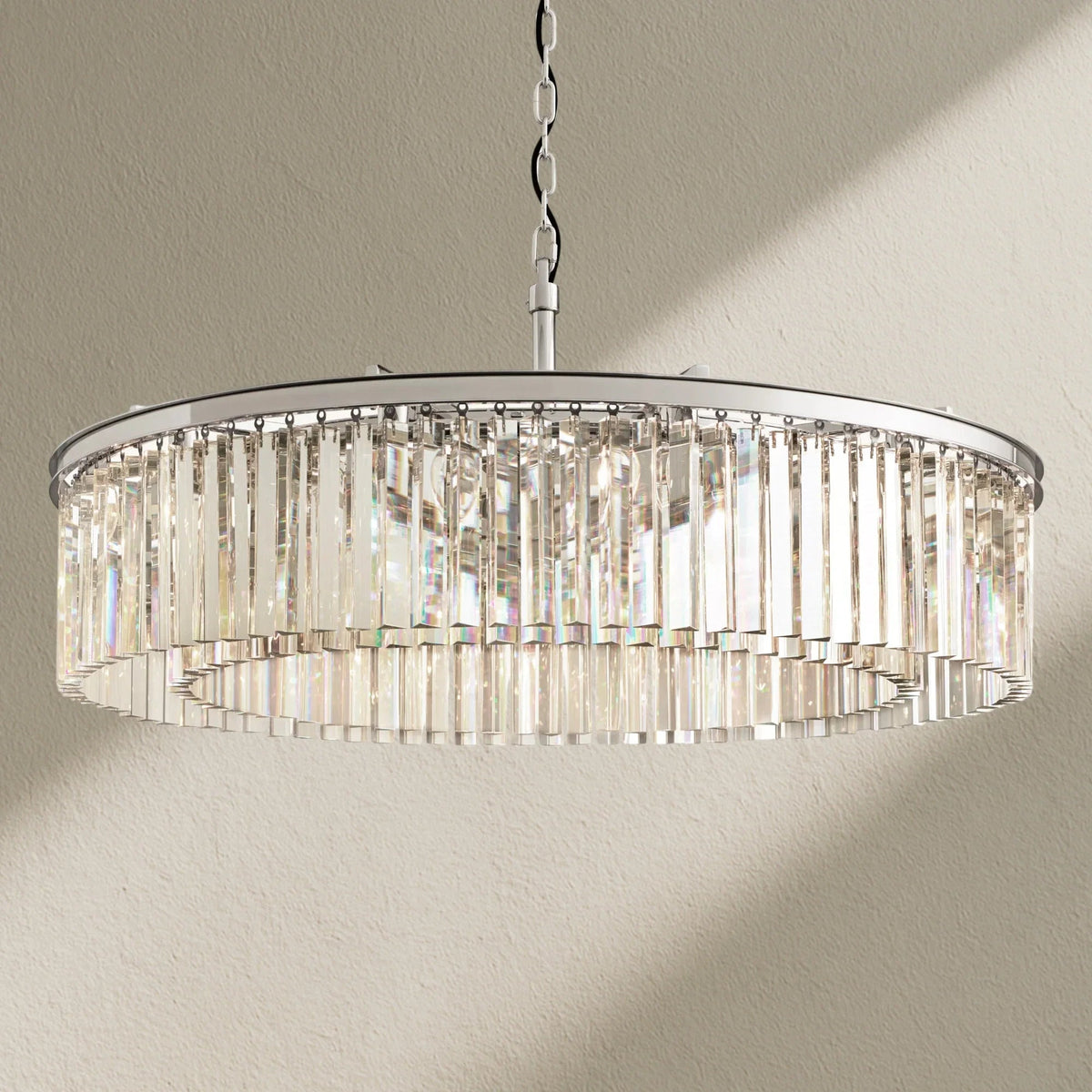 Rhyfz Round Chandelier 43" - Zelno