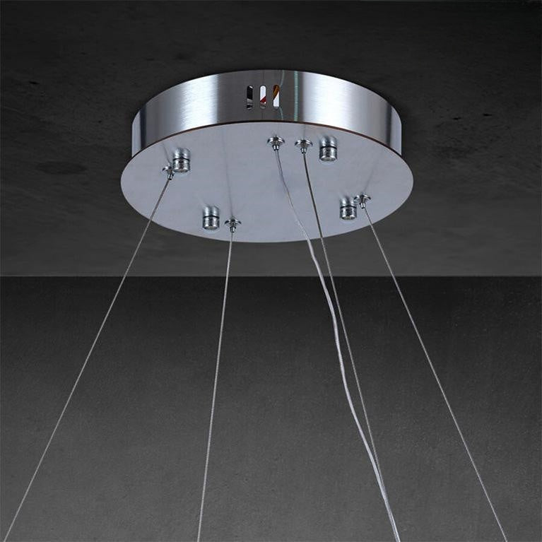 Rivfz 2-Tier Round Calcite Chandelier 60" - Zelno