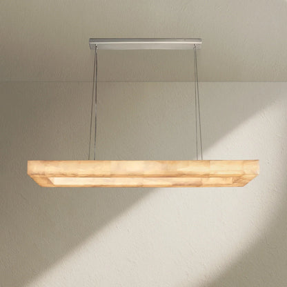Rivfz Rectangular Calcite Chandelier 54"72" - Zelno