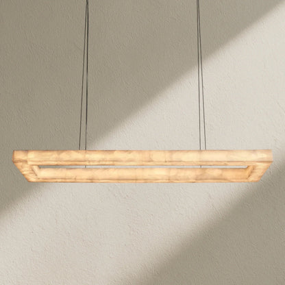 Rivfz Rectangular Calcite Chandelier 54"72" - Zelno